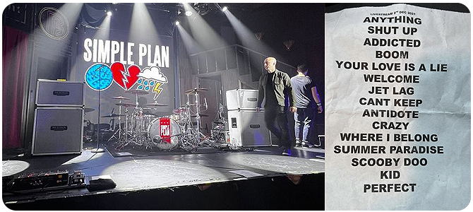 Simple Plan předtáčeli „livestream“ v Hollywoodu a poprvé zahráli The Antidote naživo