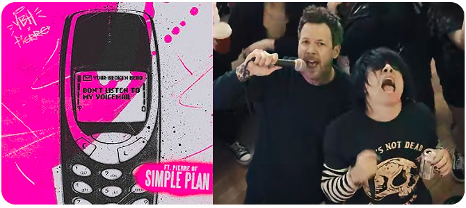 Pierre Bouvier se objevil na nové písni ‘Don’t Listen To My Voicemail’ od Your Broken Hero