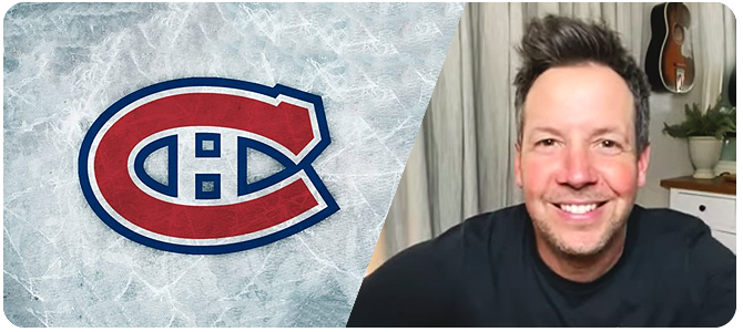 Pierre nahrál cover gólové písně týmu Montreal Canadiens